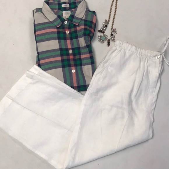 JENNIFER MORE Linen Capri Pants - Picture 3 of 6